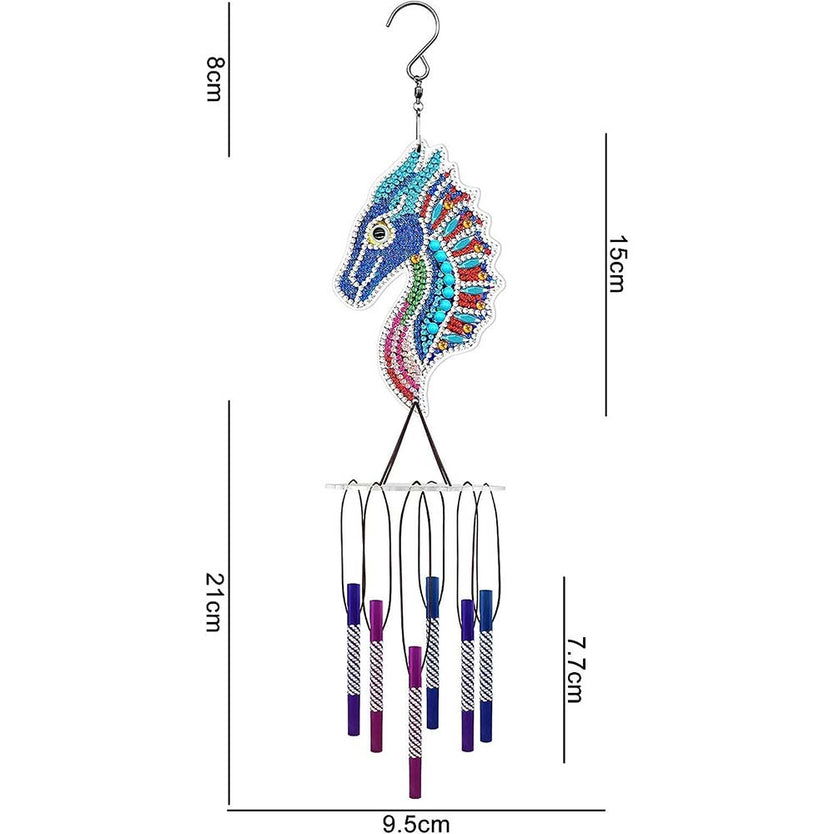 5D Diamond Painting Windspiel Drache, Unique-Diamond