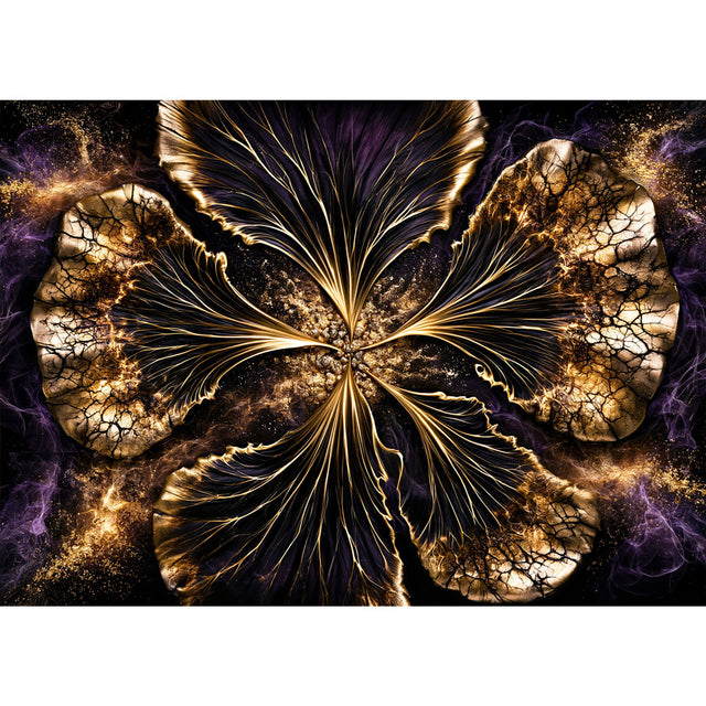 5D Diamond Painting – Goldene Blüte Nocturna | Unique Diamond