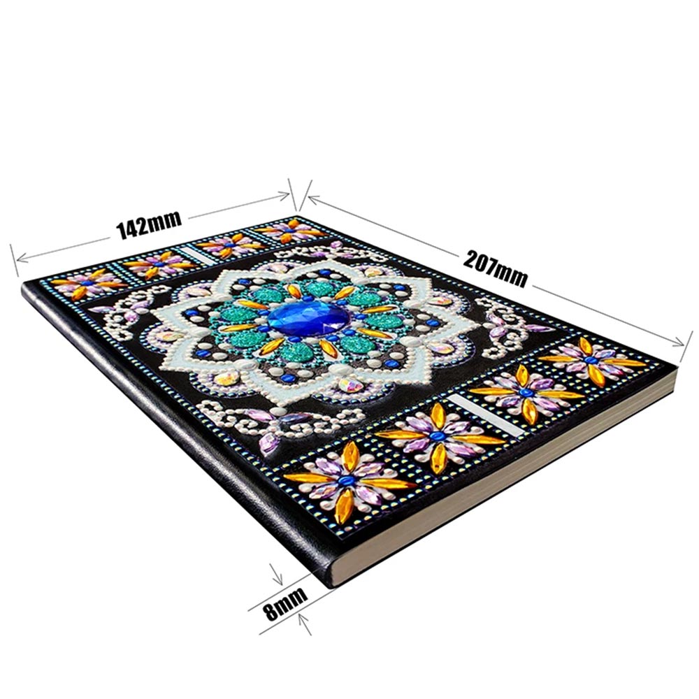Diamond Painting Notizbuch Blauer Diamant, Unique-Diamond