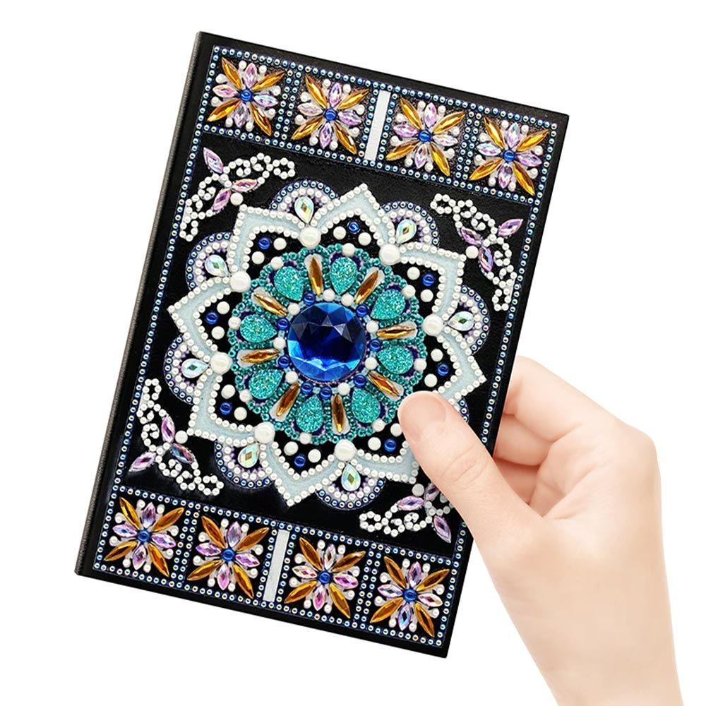 Diamond Painting Notizbuch Blauer Diamant, Unique-Diamond