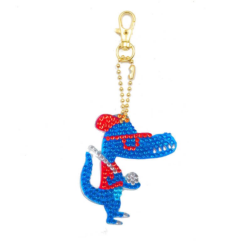 Diamond Painting Anhänger Coole Dinosaurier 4st Set - Unique-Diamond