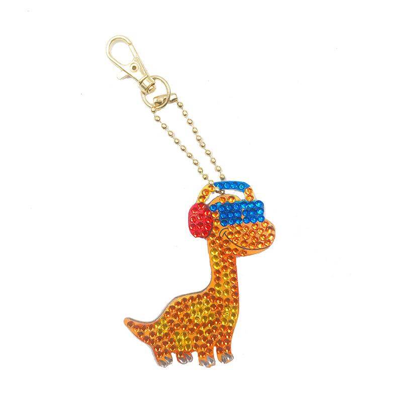 Diamond Painting Anhänger Coole Dinosaurier 4st Set - Unique-Diamond