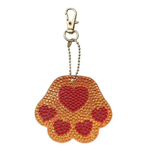 Diamond Painting Anhänger Hundepfoten 4st Set - Unique-Diamond