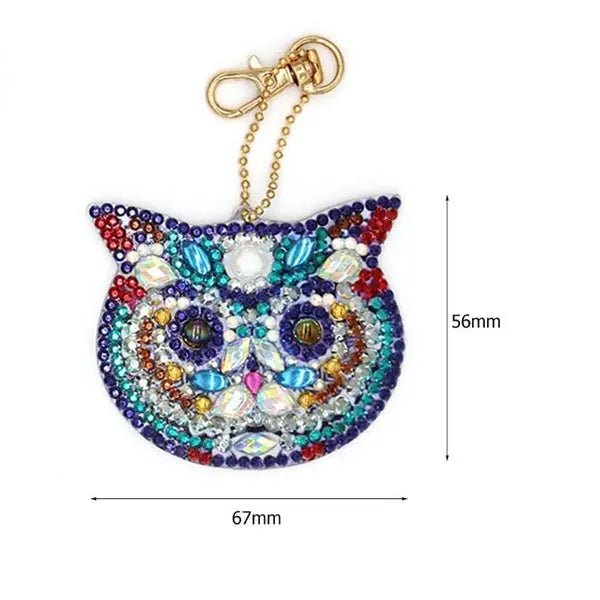 Diamond Painting Anhänger Katzen 4st Set - Unique-Diamond
