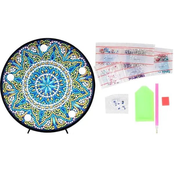 Diamond Painting LED Lampe Mandala Kristall - Unique-Diamond