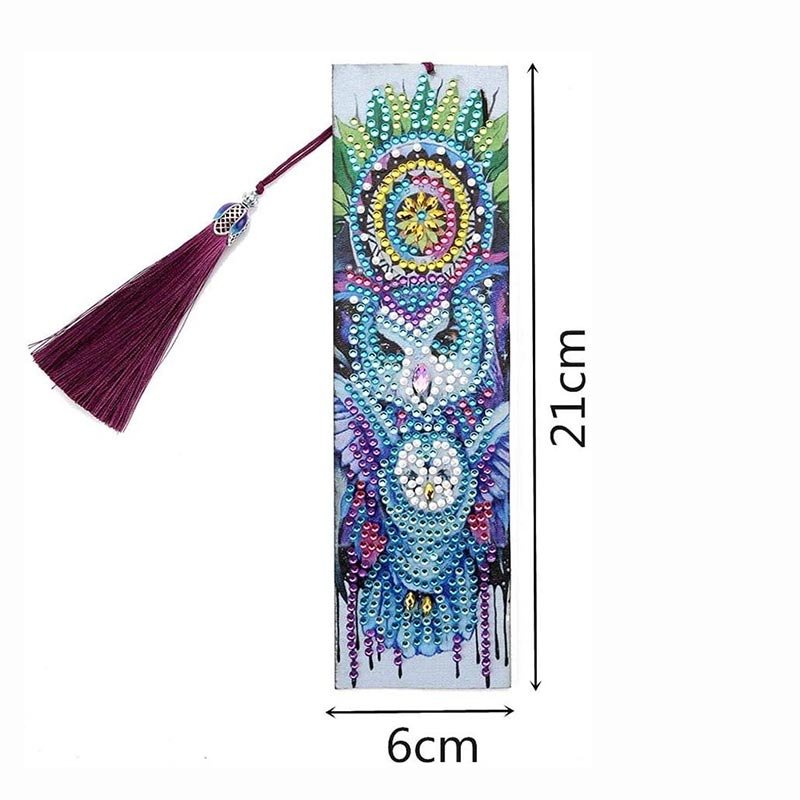 Diamond Painting Lesezeichen Eule - Unique-Diamond