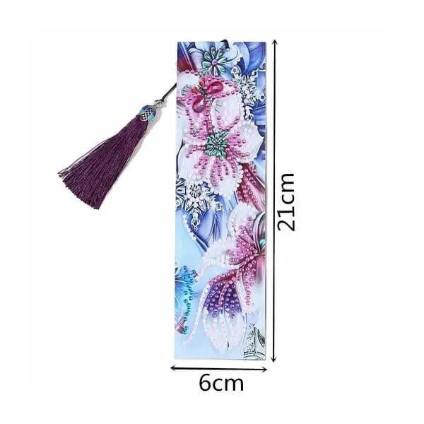 Diamond Painting Lesezeichen Pansy Blume - Unique-Diamond