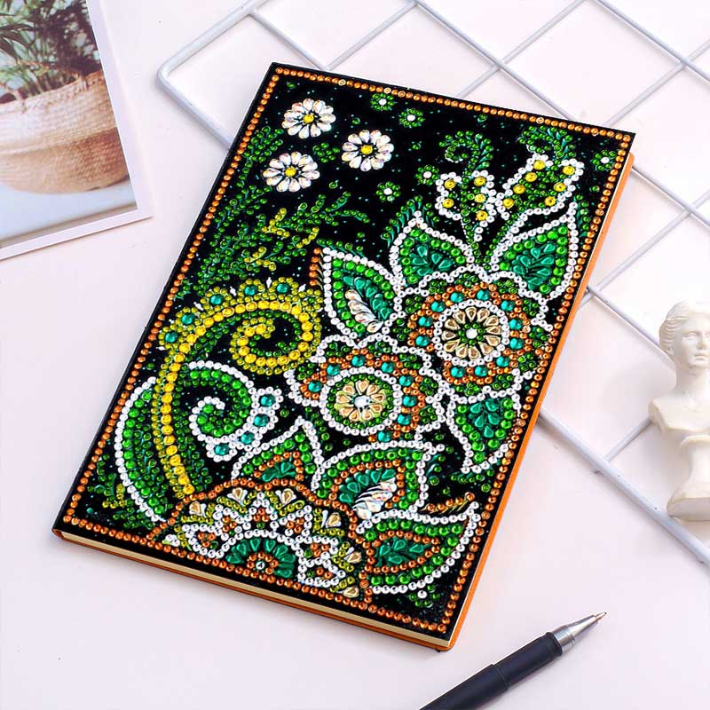 Diamond Painting Notizbuch Blumen - Unique-Diamond