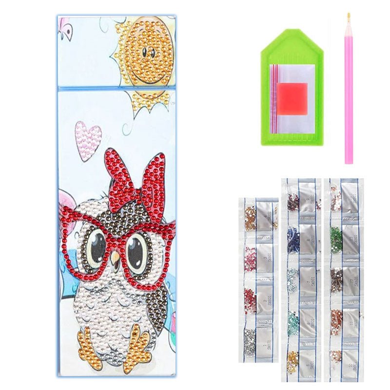 Diamond Painting Stiftebox Eule - Unique-Diamond