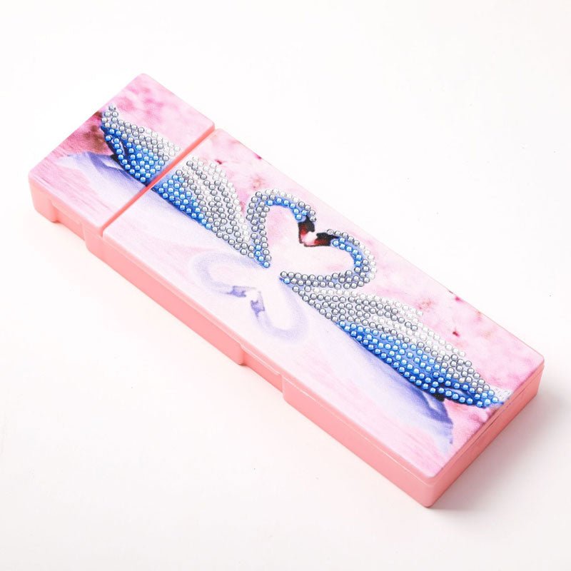 Diamond Painting Stiftebox Schwan Herz - Unique-Diamond