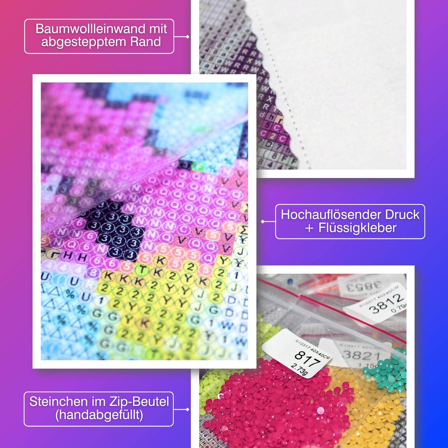 5D Diamond Painting – Tränen aus Smaragd Unique-Diamond