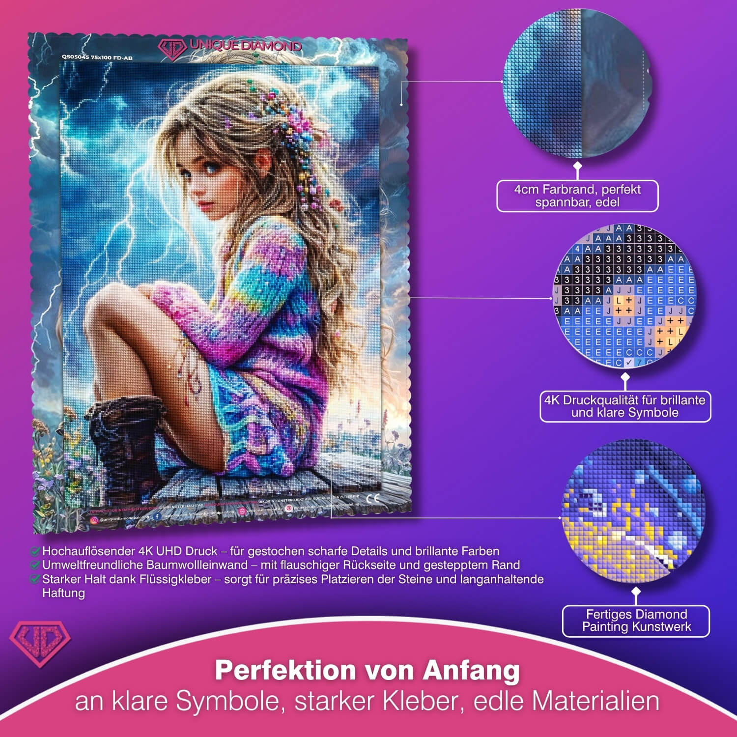5D Diamond Painting – Sonnenzauber am Traumstrand Unique-Diamond