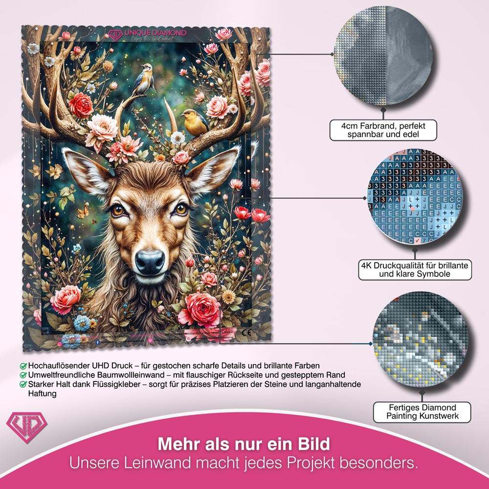 5D Diamond Painting – Majestät des Waldes Unique-Diamond