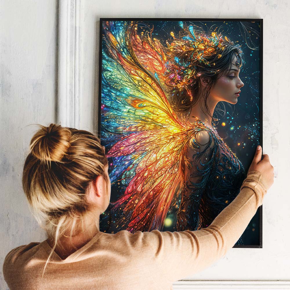 5D Diamond Painting – Leuchtende Elfenpracht Unique-Diamond