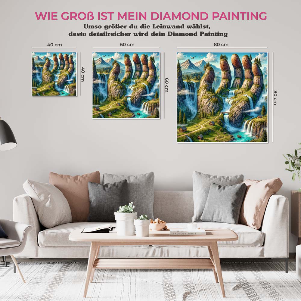 5D Diamond Painting AB Steine – Hand der Naturgewalten, Unique-Diamond
