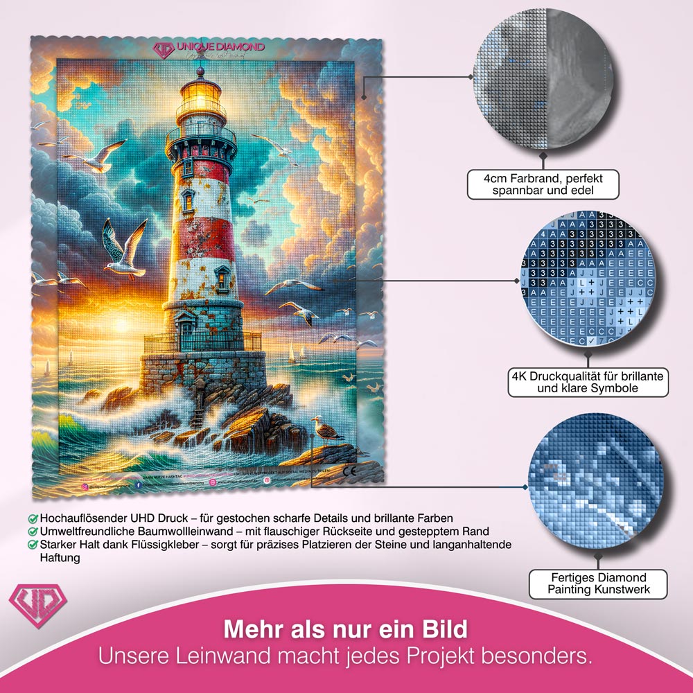 5D Diamond Painting – Wächter am Sturmkap Unique-Diamond