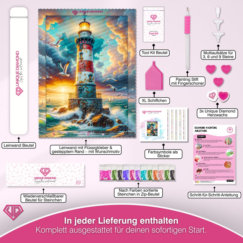 5D Diamond Painting – Wächter am Sturmkap Unique-Diamond