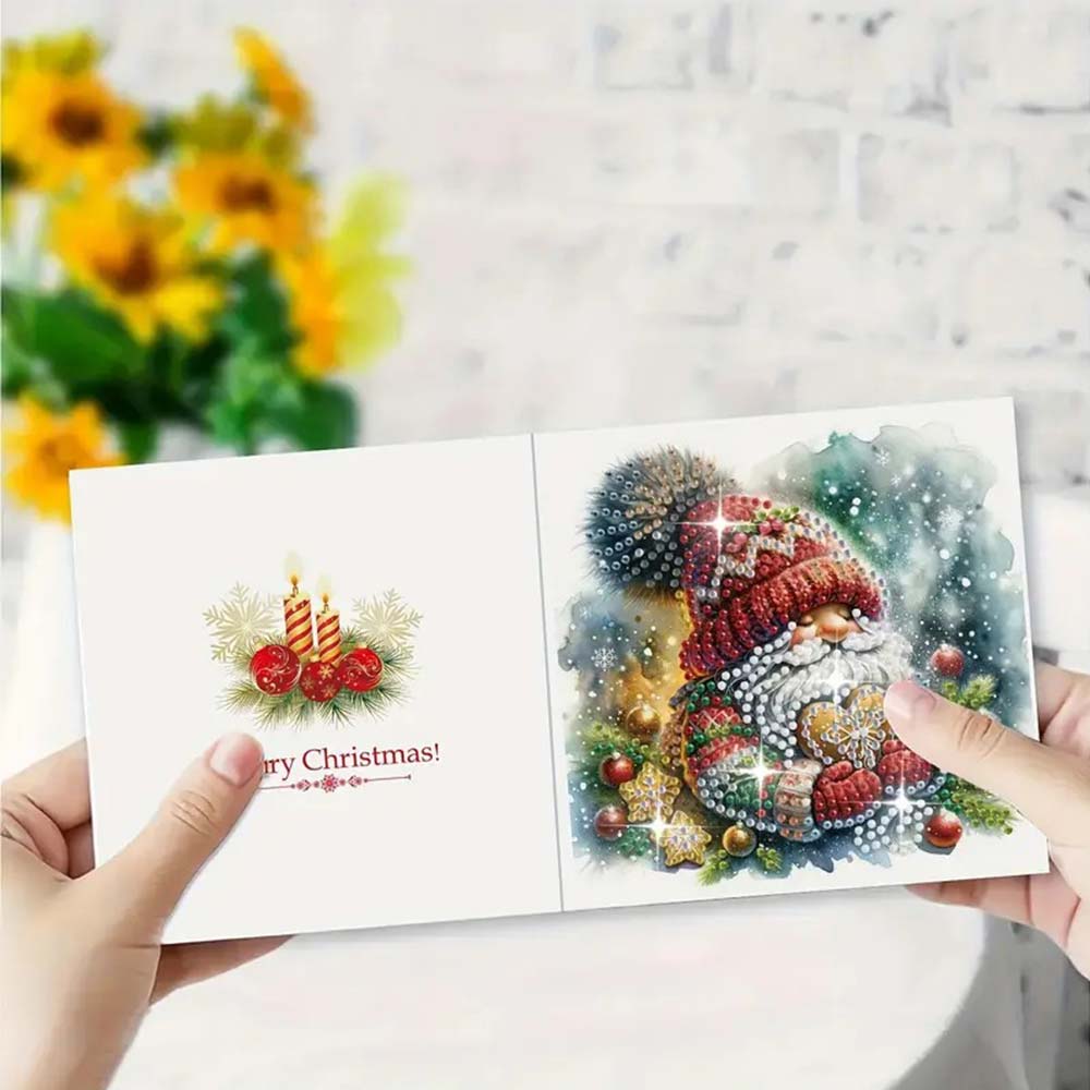 5D Diamond Painting Grußkarten – Winterwichtel & Waldfreunde Unique-Diamond