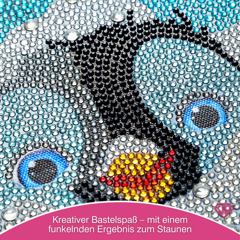 5D Diamond Painting Pico der Pinguin mit Strasssteinchen, Unique-Diamond