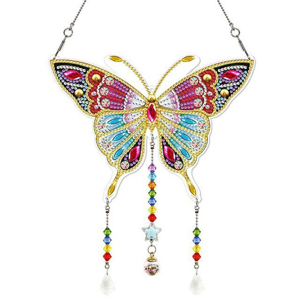 5D Diamond Painting Türanhänger Schmetterling, Unique-Diamond