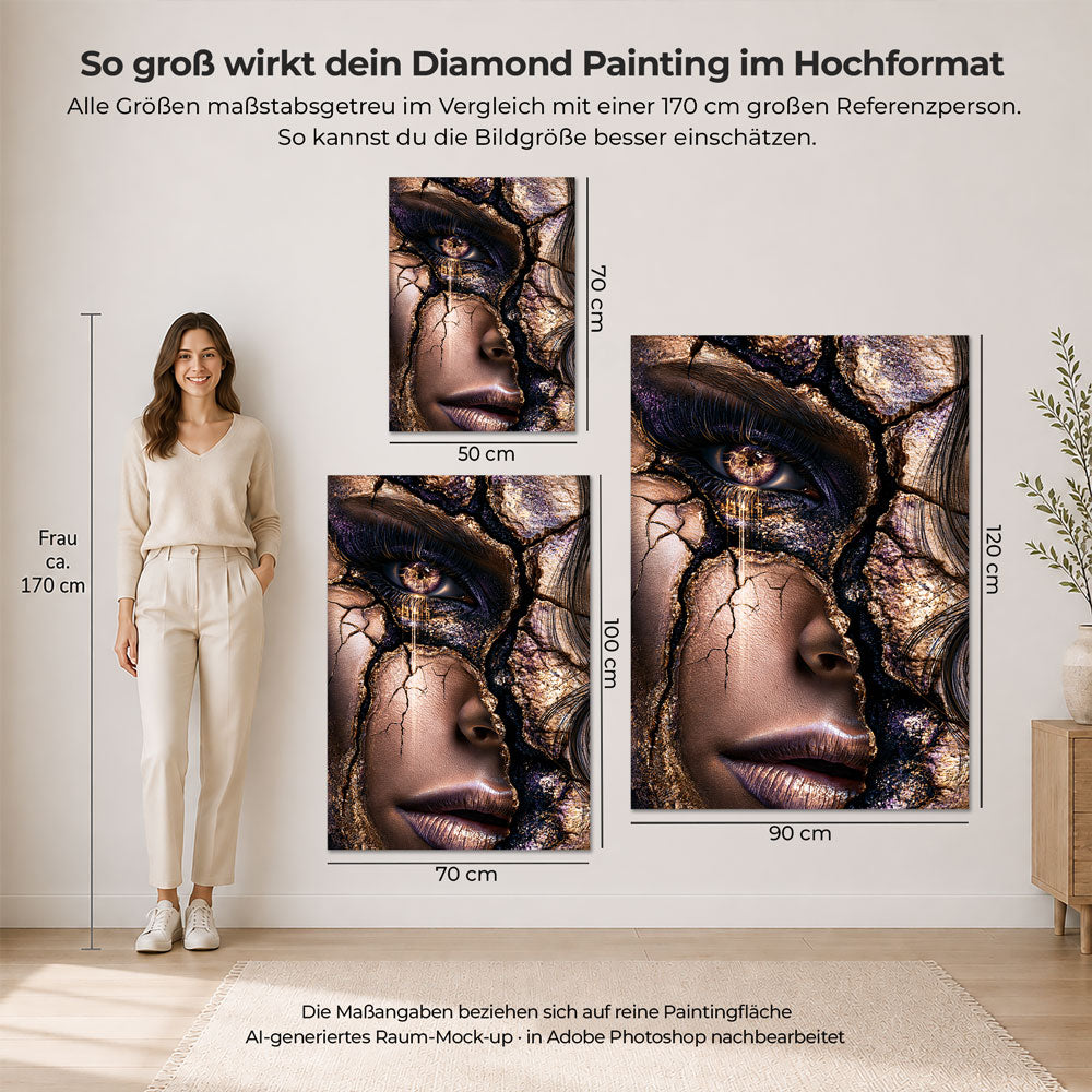 5D Diamond Painting – Amara – Goldene Seele