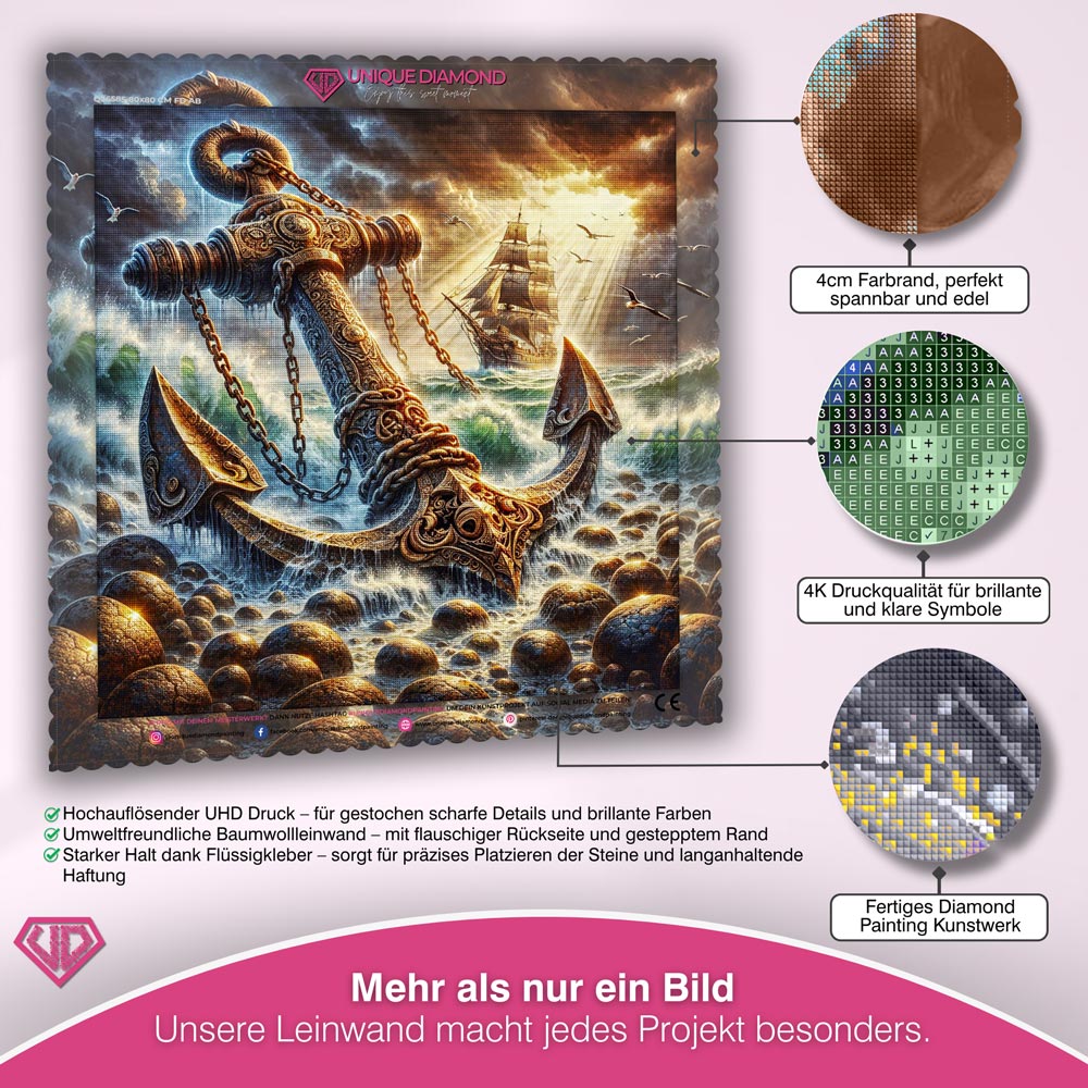 5D Diamond Painting – Anker der Legenden Unique-Diamond