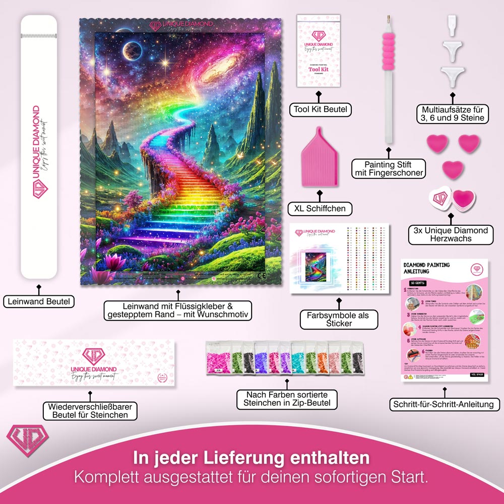 5D Diamond Painting – Aurora Himmelsweg Unique-Diamond