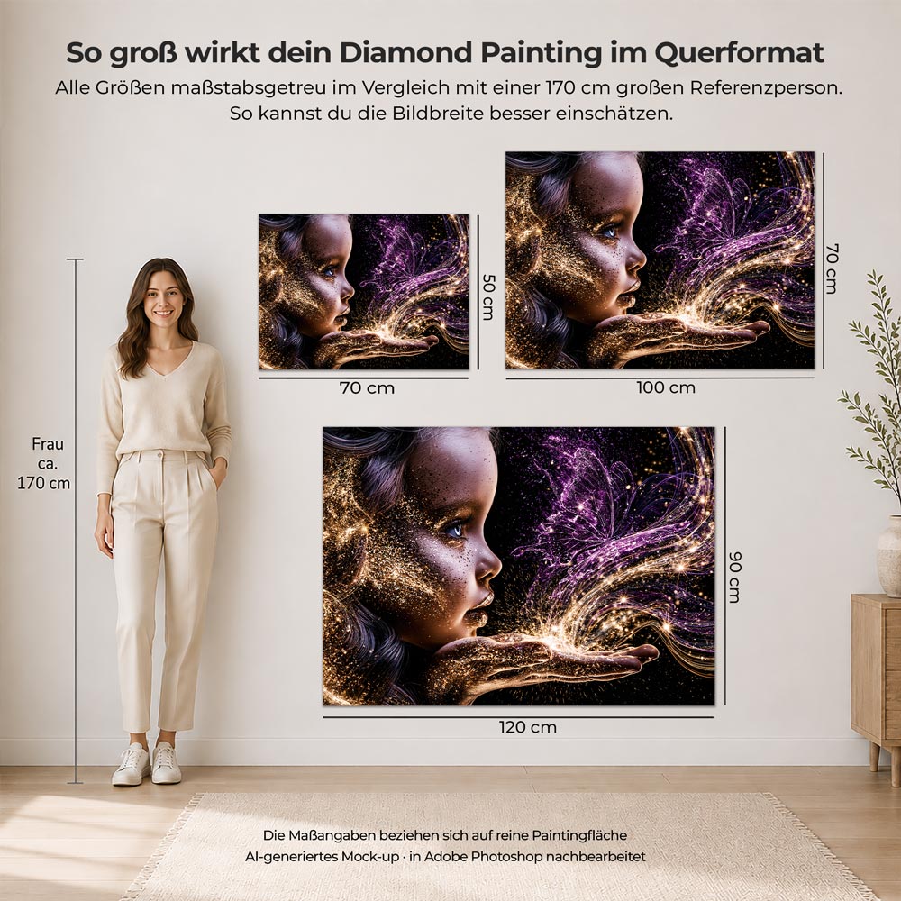 5D Diamond Painting – Berührung des Schmetterlingszaubers