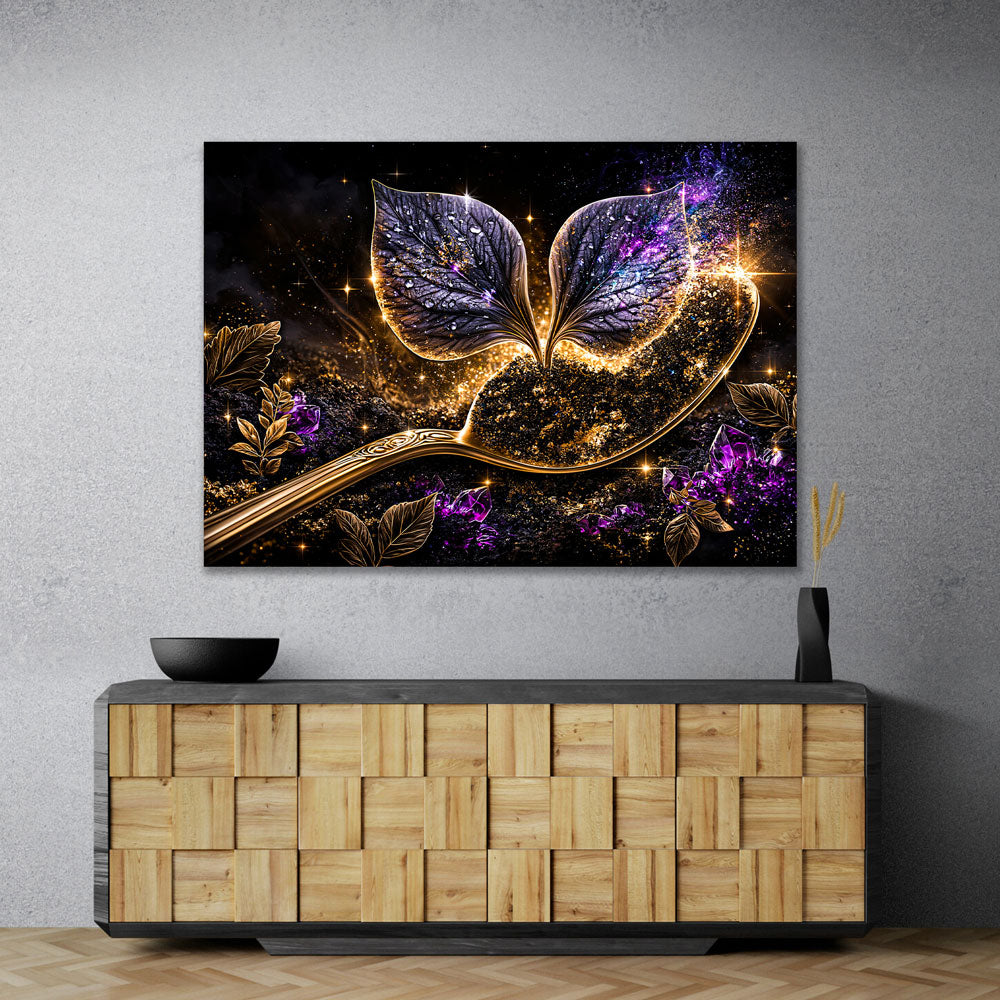 5D Diamond Painting – Blätter des Sternenlichts