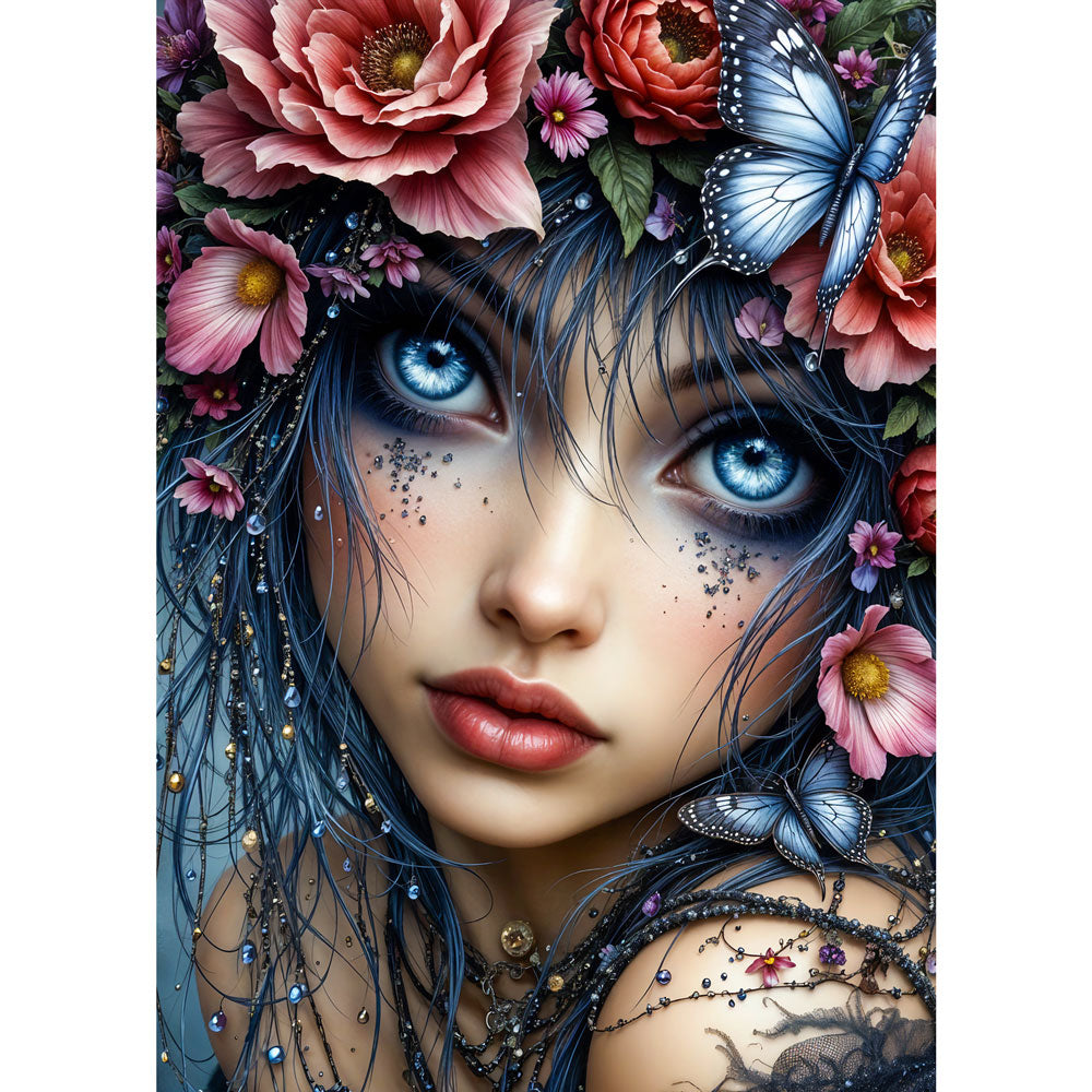 5D Diamond Painting – Blütenorakel der Ewigkeit Unique-Diamond