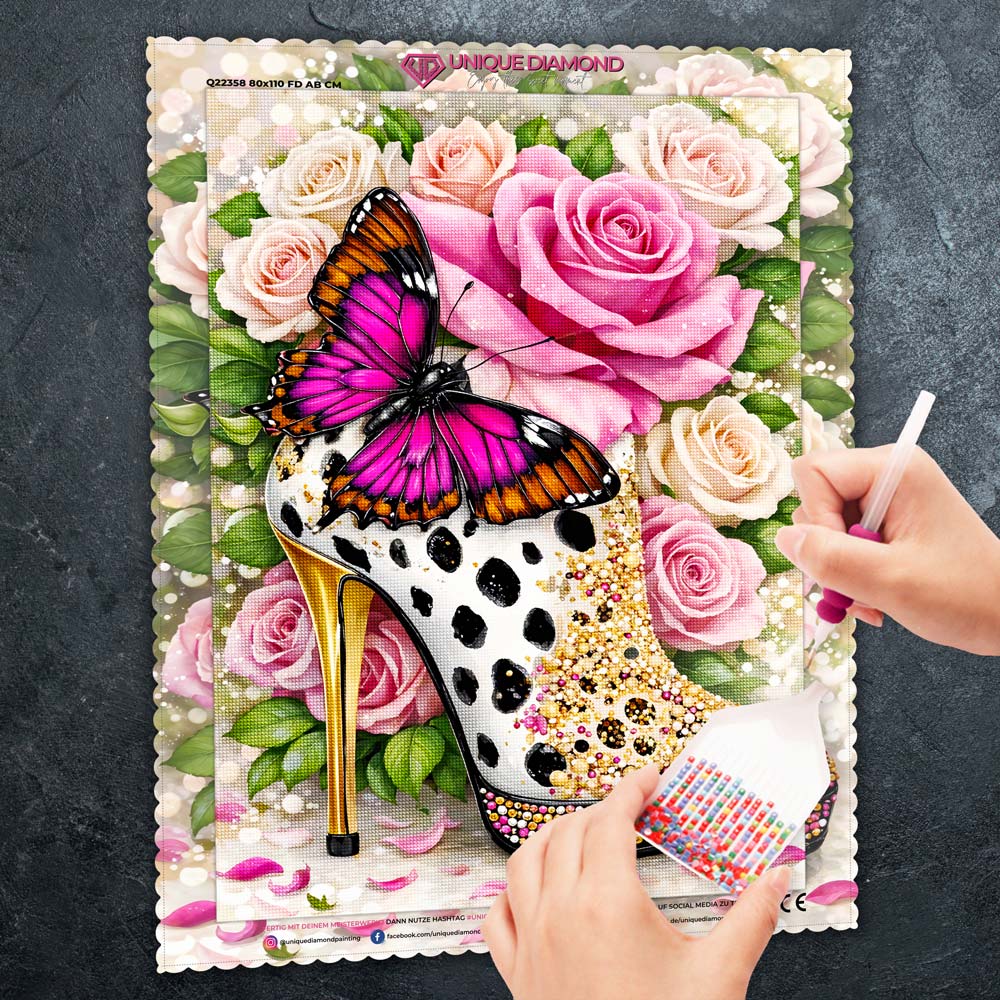5D Diamond Painting – Butterfly Glam Heel