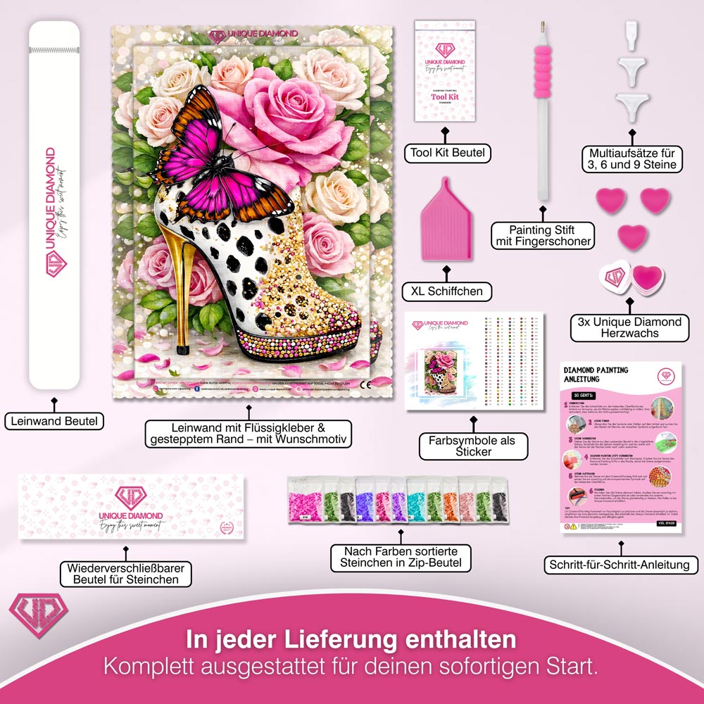 5D Diamond Painting – Butterfly Glam Heel