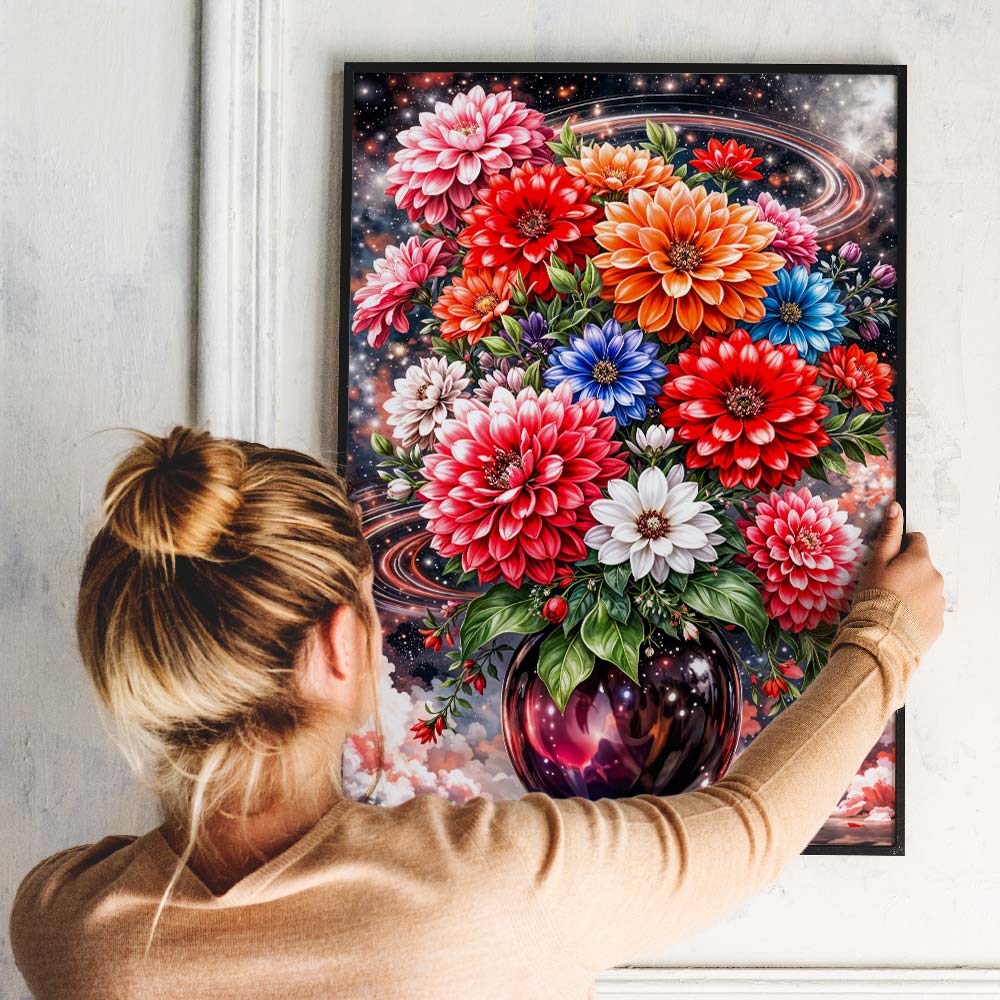 5D Diamond Painting – Celestia Blüten der Galaxie