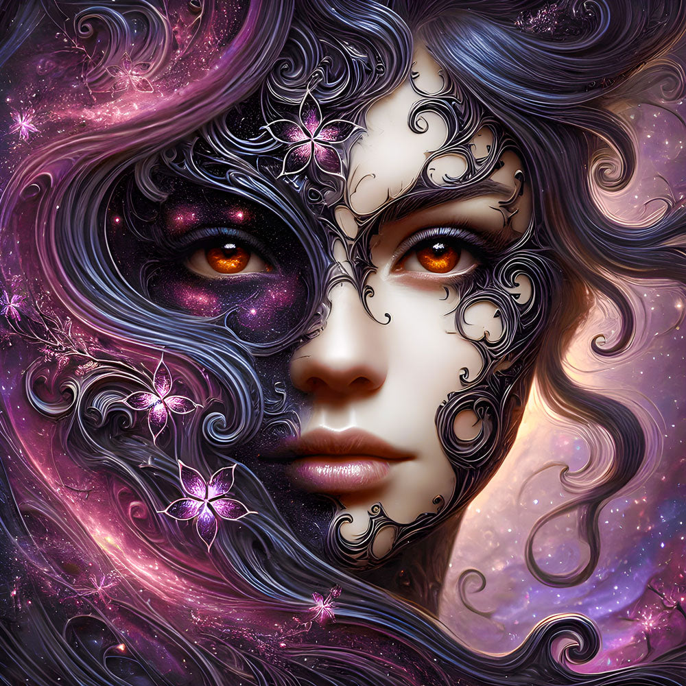 5D Diamond Painting – Celestia Nocturne, Unique-Diamond