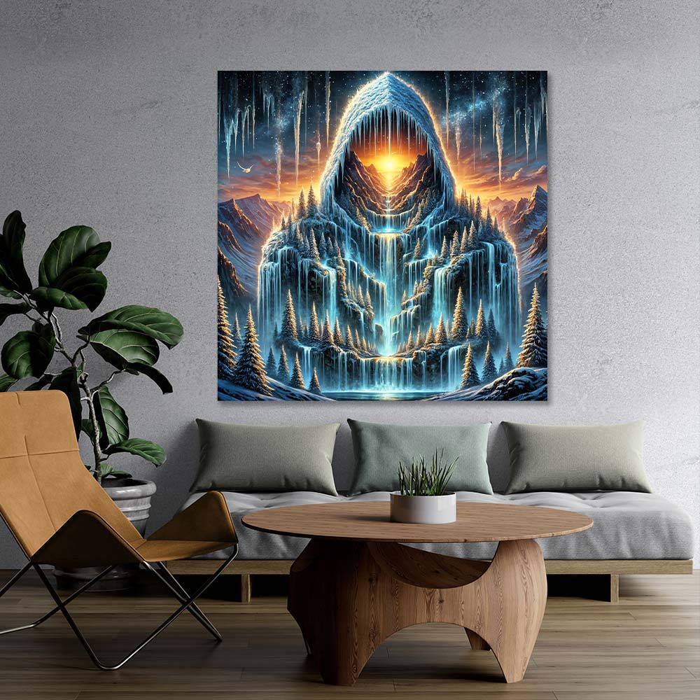 5D Diamond Painting – Das Eisherz der Berge, unique-diamond