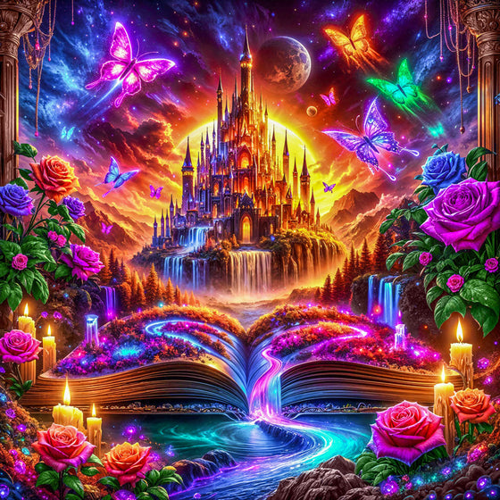 5D Diamond Painting – Das Märchenschloss der Träume Unique-Diamond