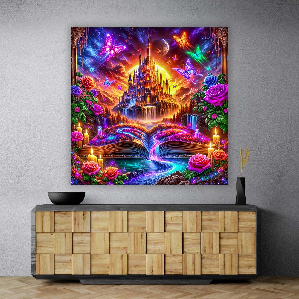 5D Diamond Painting – Das Märchenschloss der Träume Unique-Diamond