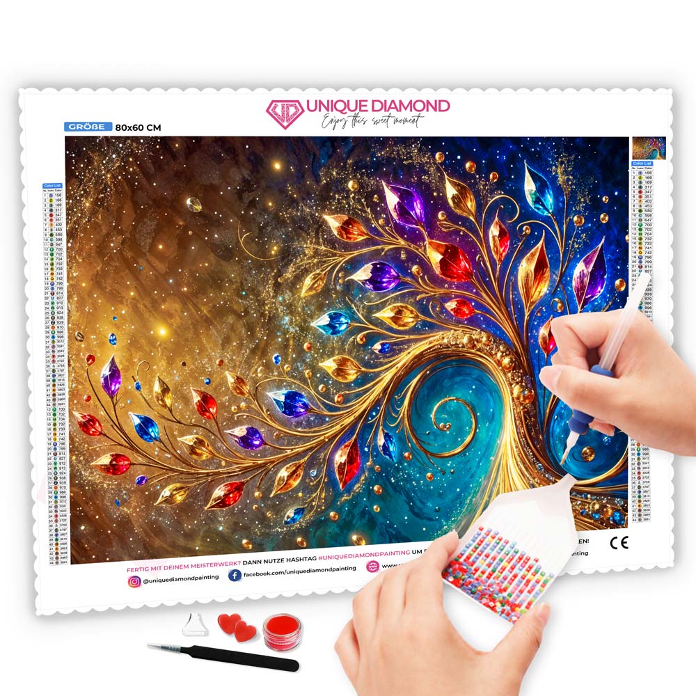 5D Diamond Painting – Der Juwelenwirbel, Unique-Diamond