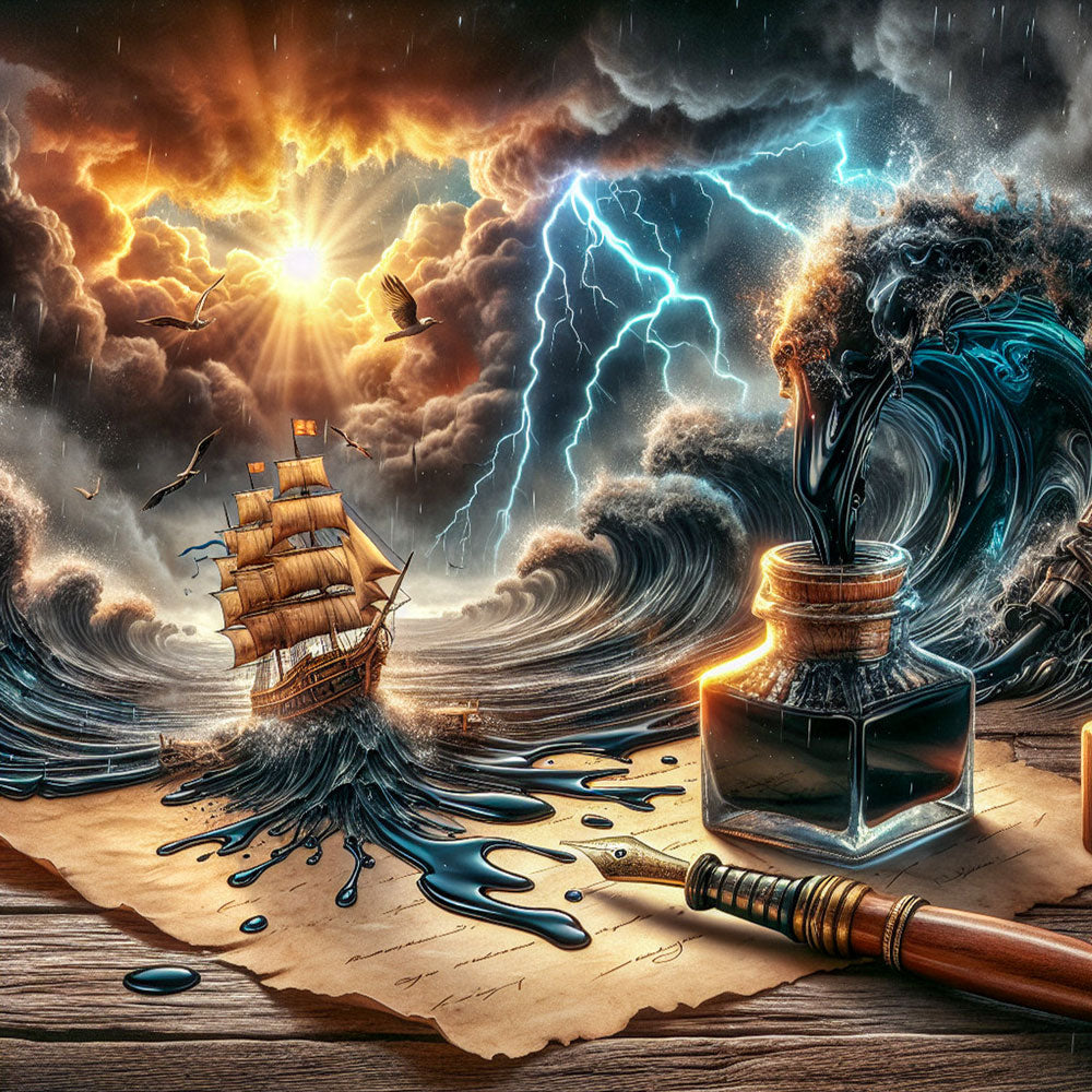 5D Diamond Painting – Der Sturm der Feder Unique-Diamond
