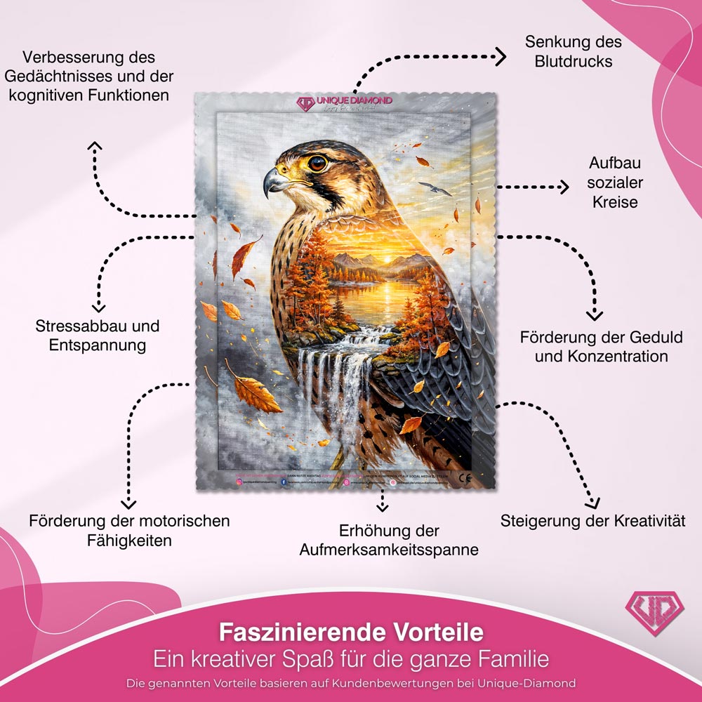 5D Diamond Painting – Mondlichtbaum am stillen Bergsee