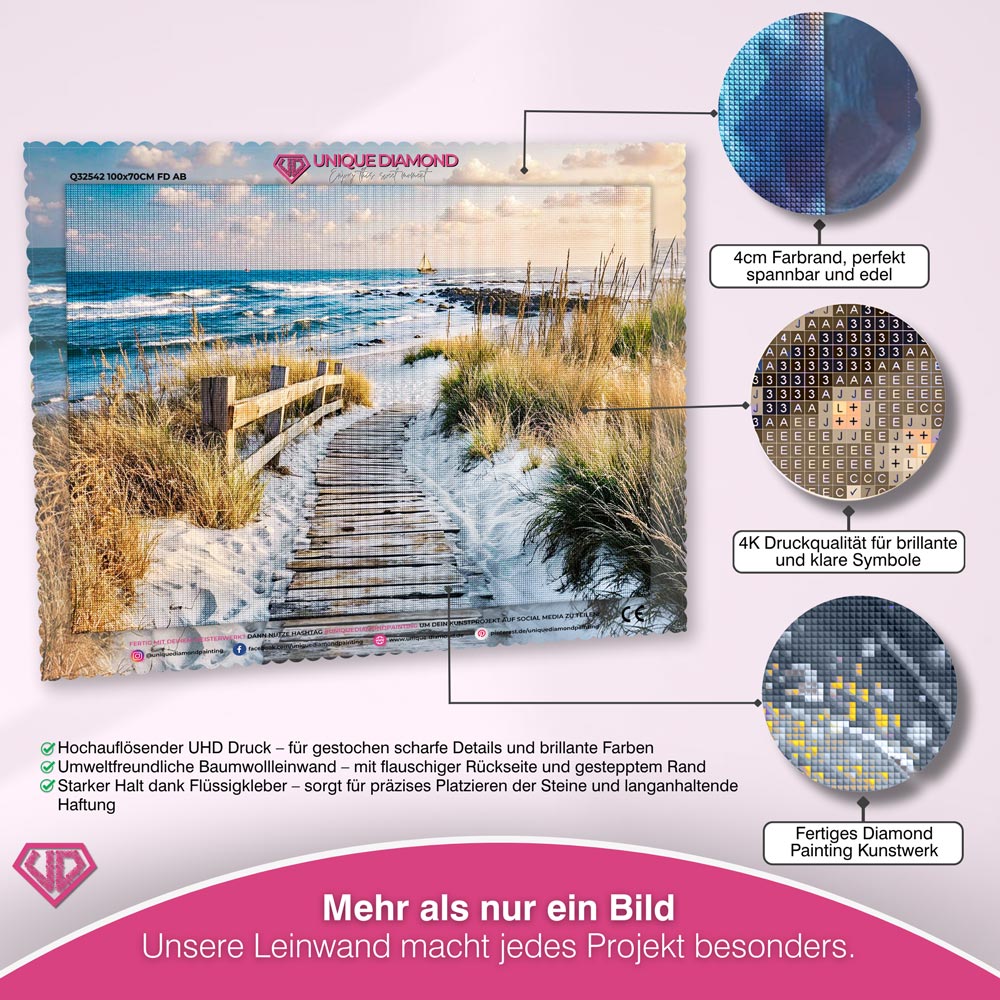 5D Diamond Painting – Der Weg nach Marina Haven Unique-Diamond