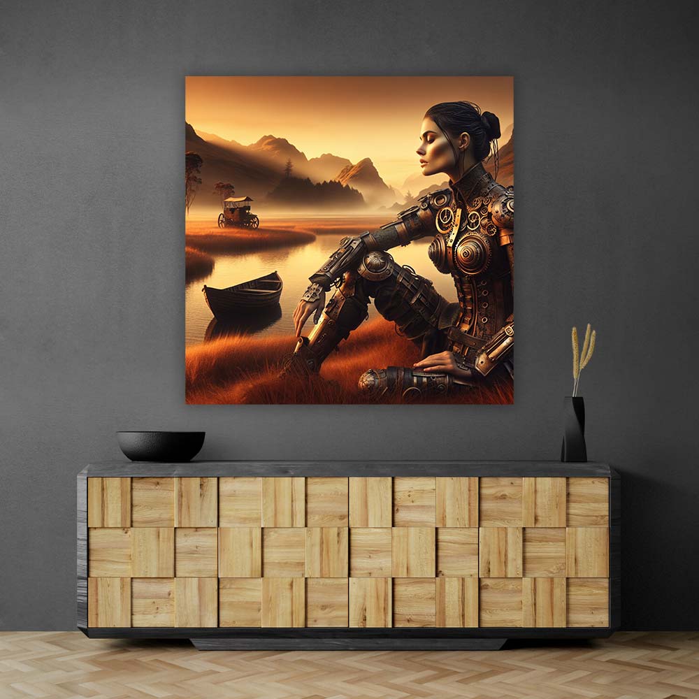 5D Diamond Painting – Die stille Mechanistin, unique-diamond Unique-Diamond