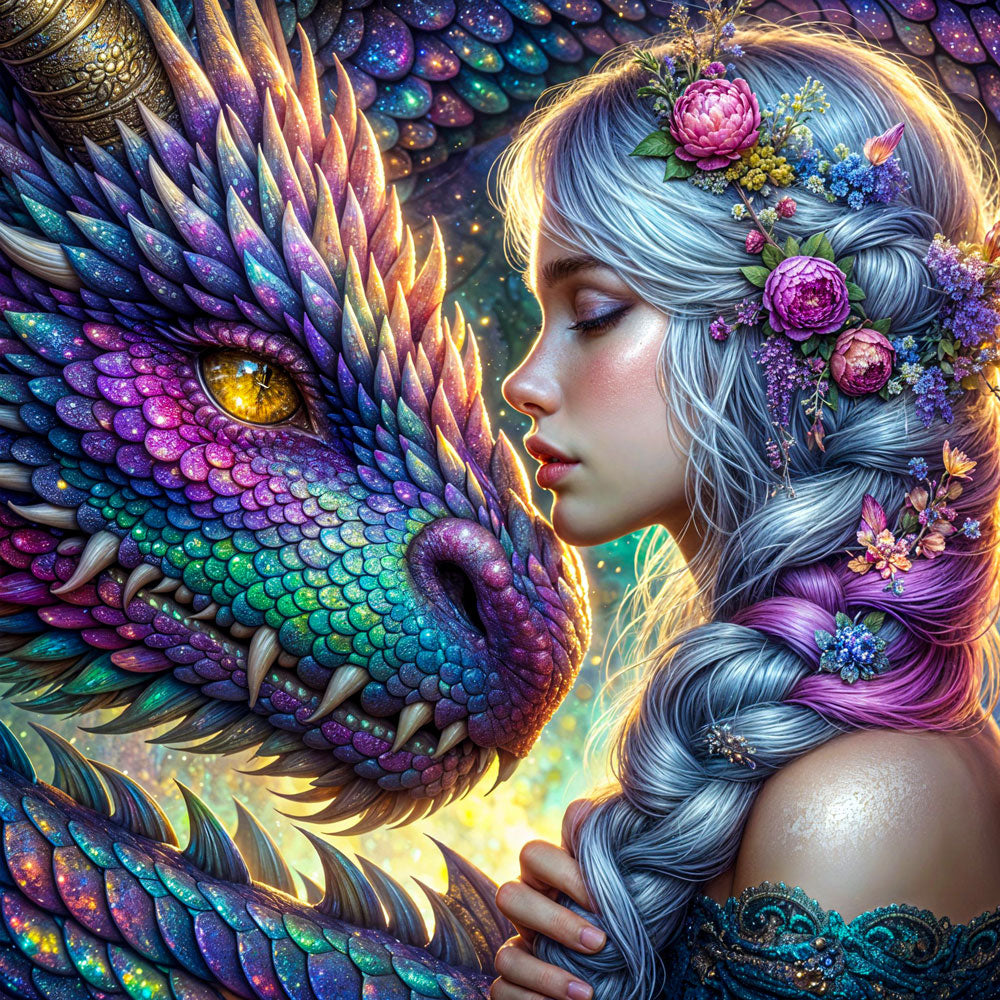 5D Diamond Painting – Drachenbund der Elemente Unique-Diamond