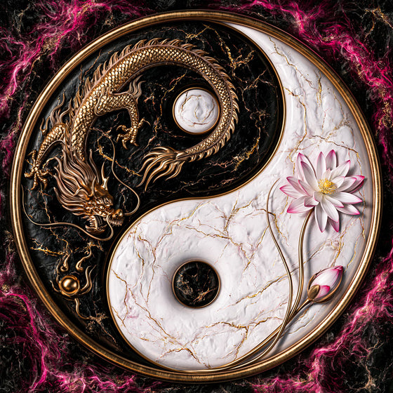 5D Diamond Painting – Drachenharmonie des Yin & Yang | Unique Diamond