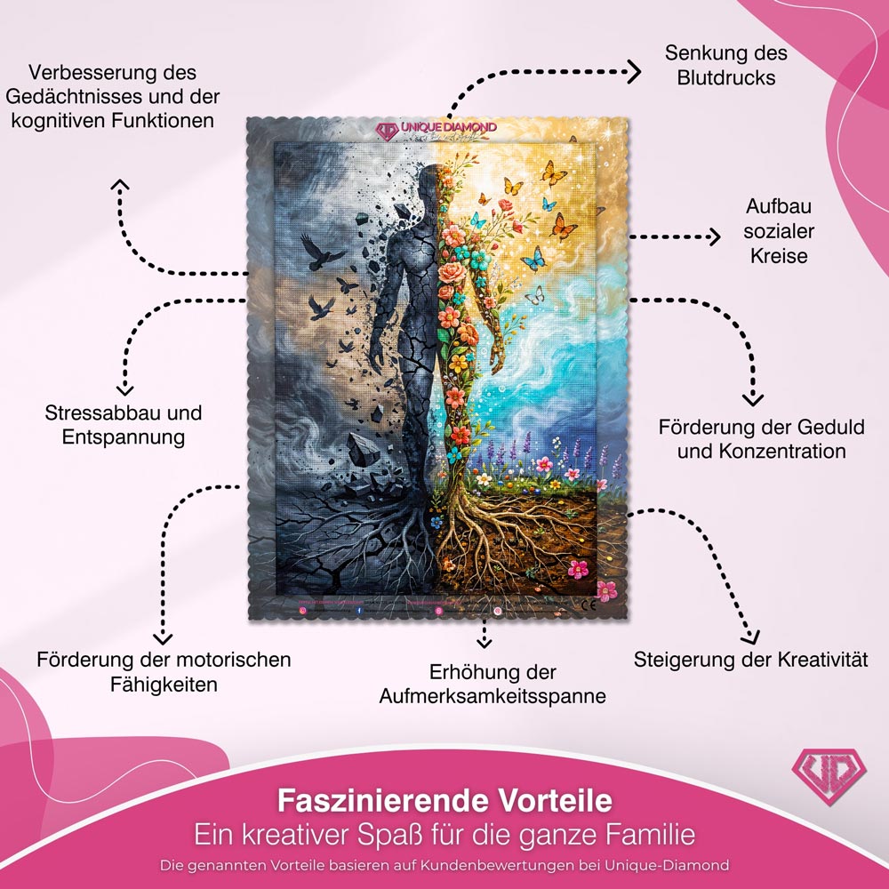5D Diamond Painting – Dualität des Lebens