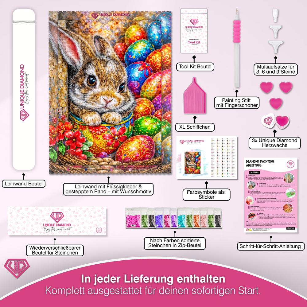 5D Diamond Painting – Easter Bunny Treasure