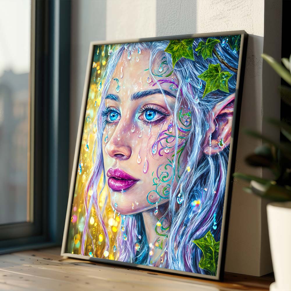 5D Diamond Painting – Elara, die Tränenelfe