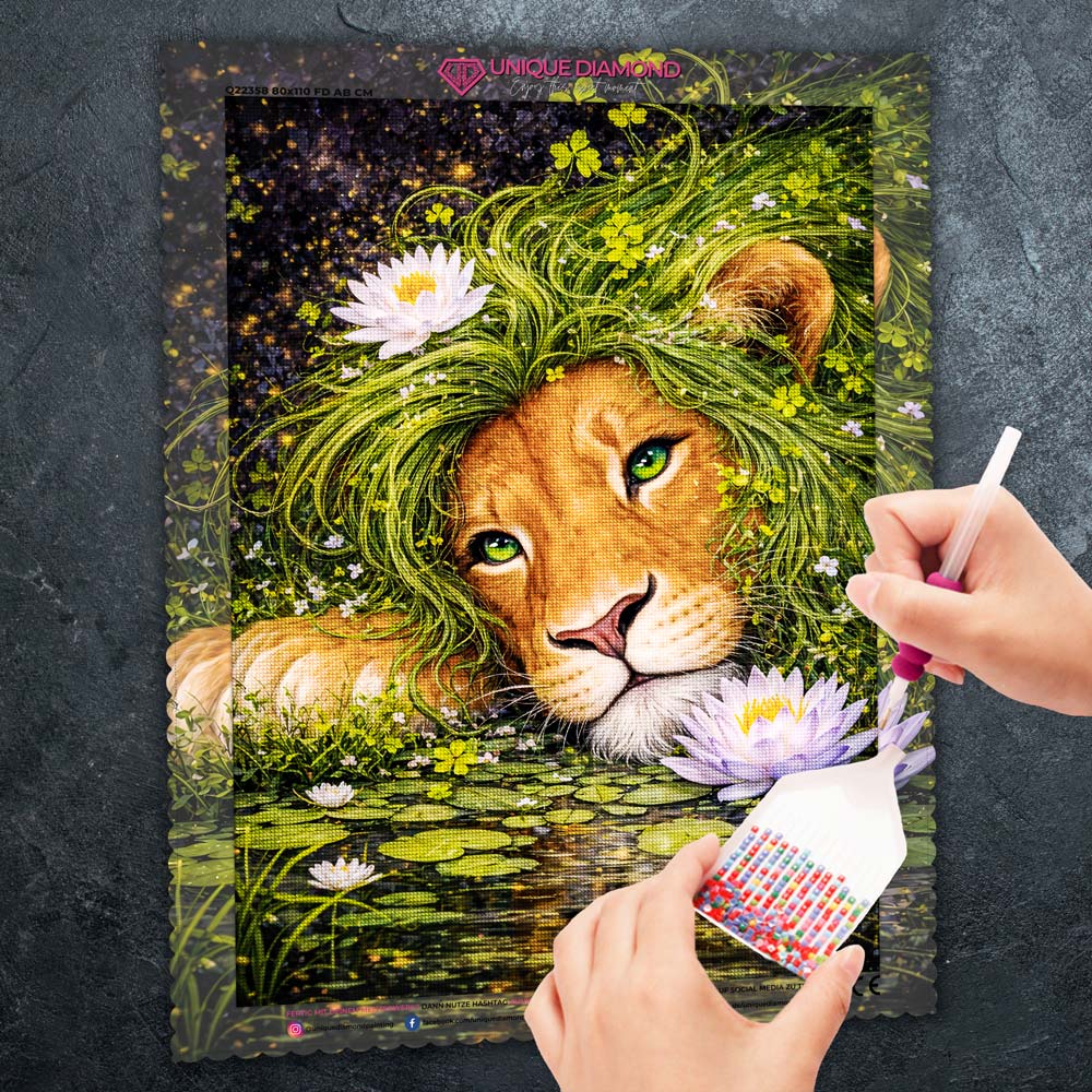 5D Diamond Painting – Elian Smaragdträumer des Sees