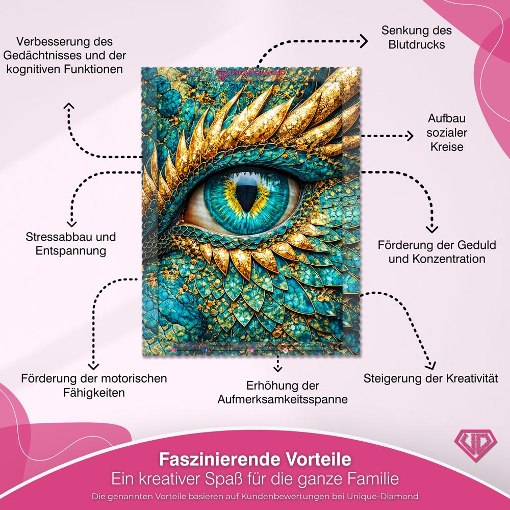 5D Diamond Painting – Emerald Dragon Eye