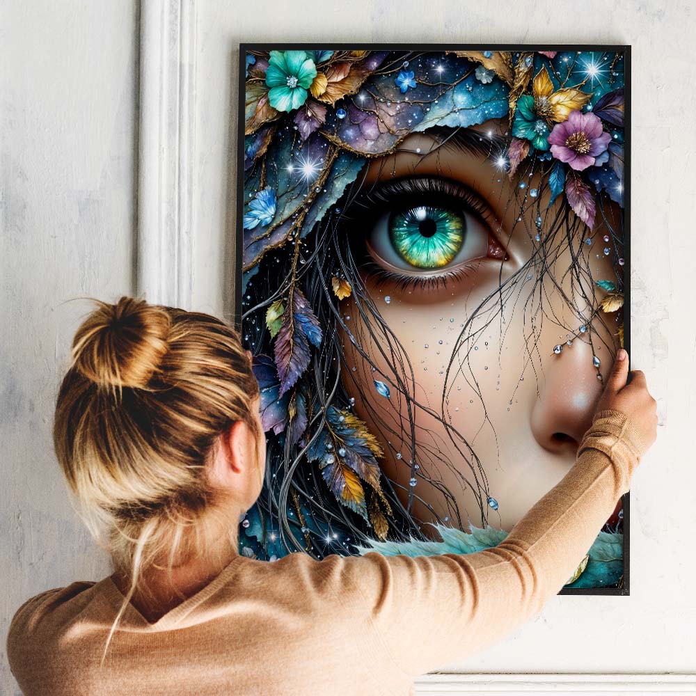 5D Diamond Painting – Eye of the Forest Soul Unique-Diamond
